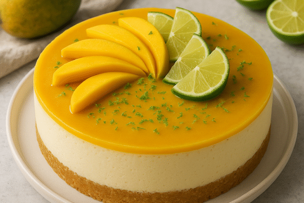 Mango Lime Cheesecake
