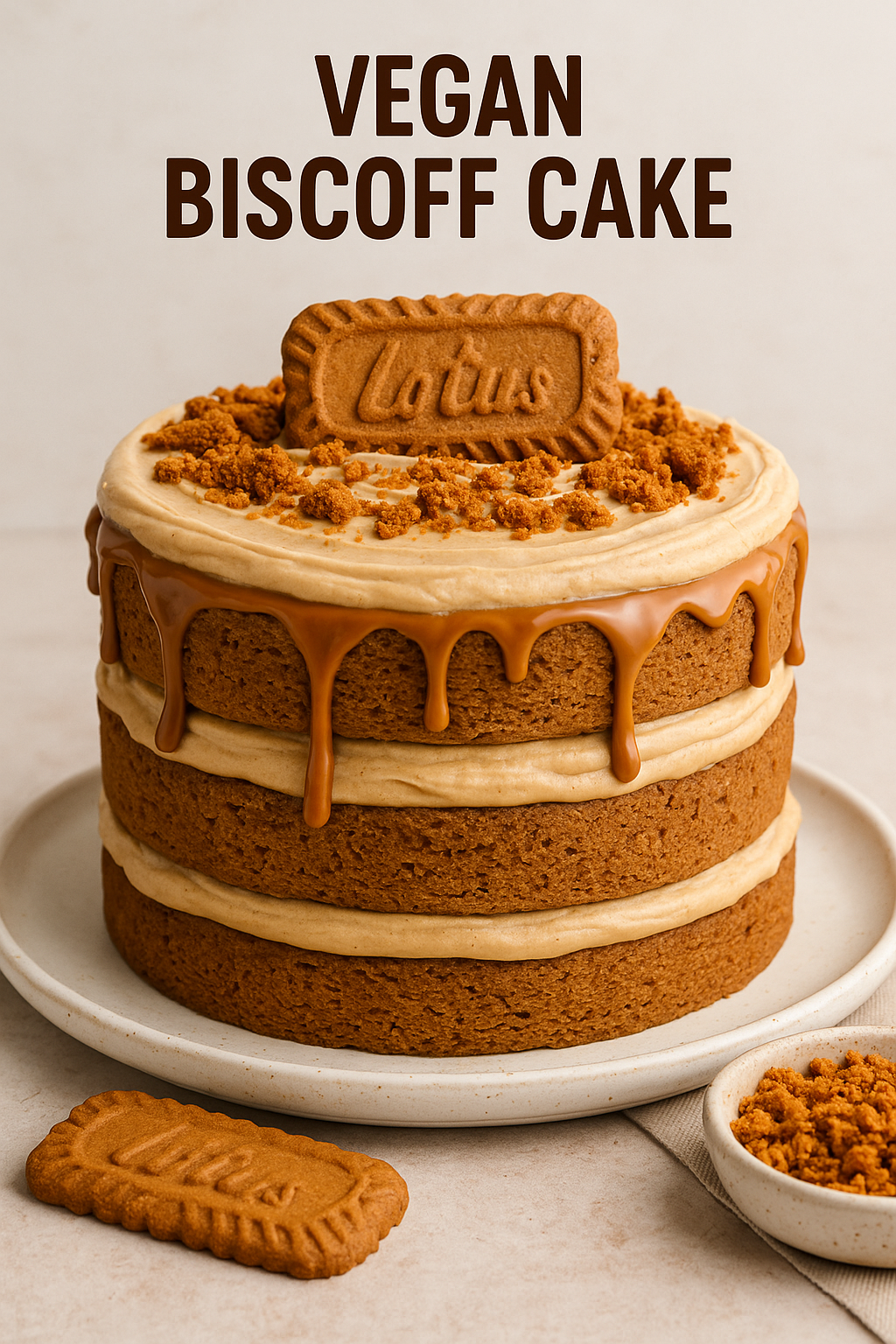 Vegan Biscoff Cake