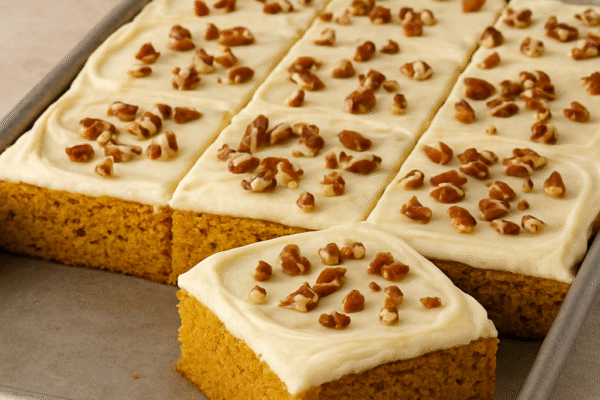 Brown Butter Pumpkin Texas Sheet Cake