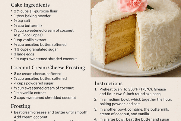 Mother’s day Coconut cake