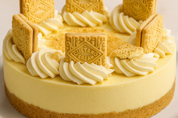 Custard Cream Cheesecake
