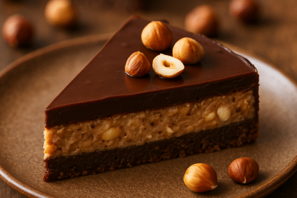 Hazelnut Chocolate Dessert Slice