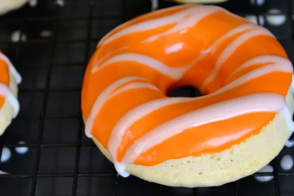 American orange donut
